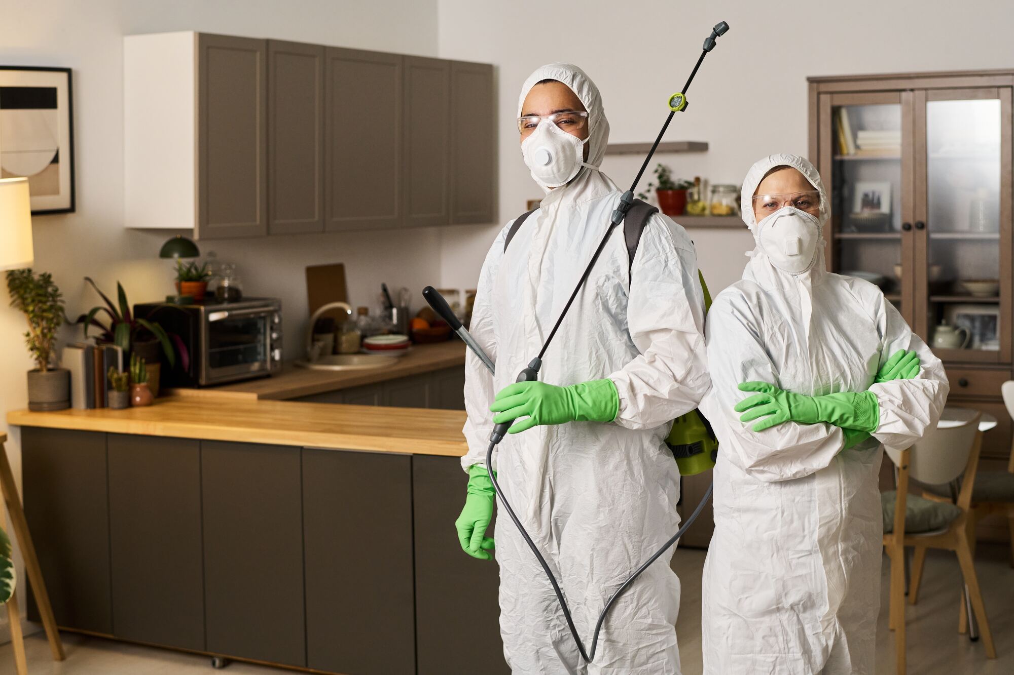 Valle Pest Control technician at work